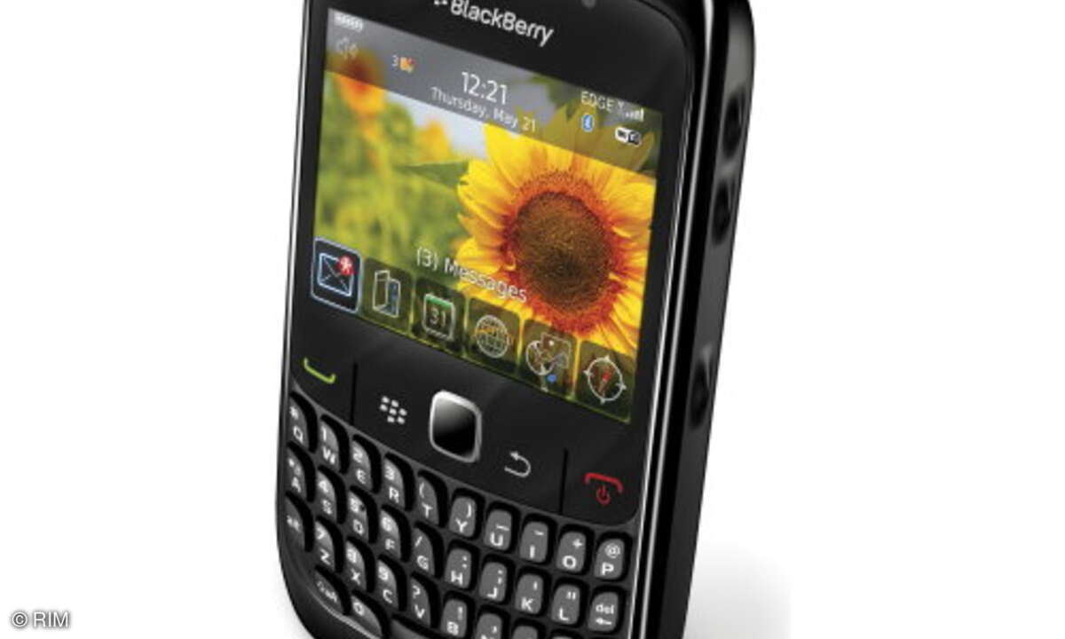 Blackberry Curve 8520 funkschau handy smartphone mobil